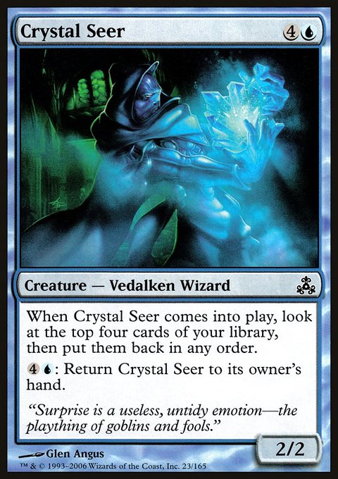 Crystal Seer, Guildpact #23, Magic: The Gathering card