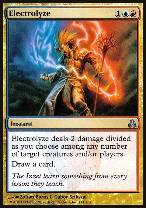 Electrolyze, Guildpact #111, Magic: The Gathering card