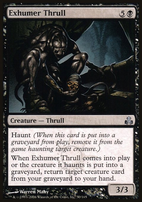 Exhumer Thrull, Guildpact #50, Magic: The Gathering card