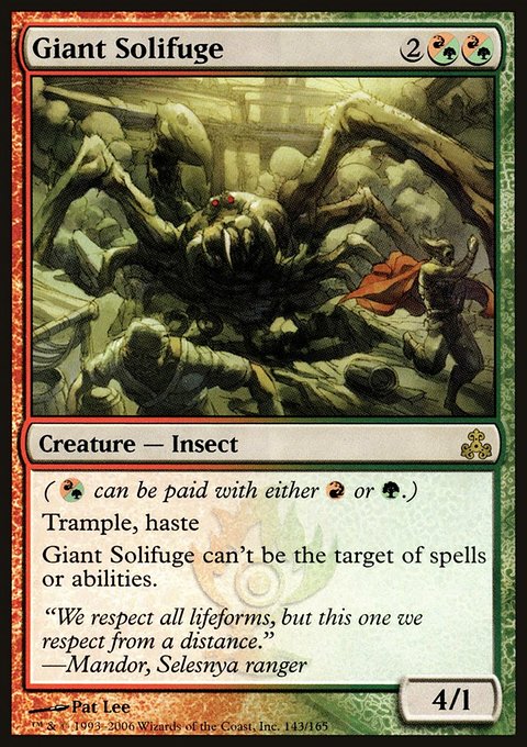 Giant Solifuge, Guildpact #143, Magic: The Gathering card