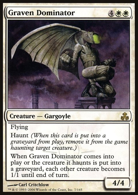 Graven Dominator, Guildpact #7, Magic: The Gathering card