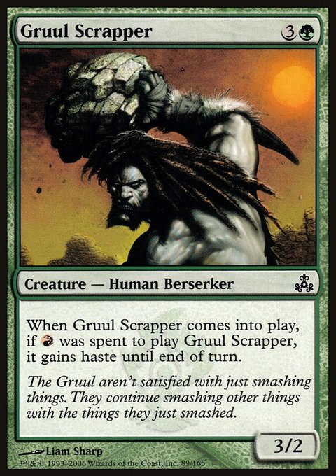 Gruul Scrapper, Guildpact #89, Magic: The Gathering card
