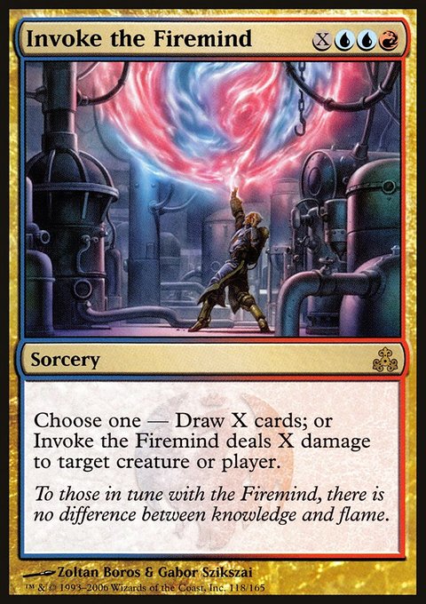 Invoke the Firemind, Guildpact #118, Magic: The Gathering card