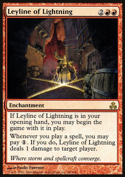 Leyline of Lightning, Guildpact #68, Magic: The Gathering card