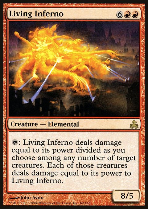 Living Inferno, Guildpact #69, Magic: The Gathering card