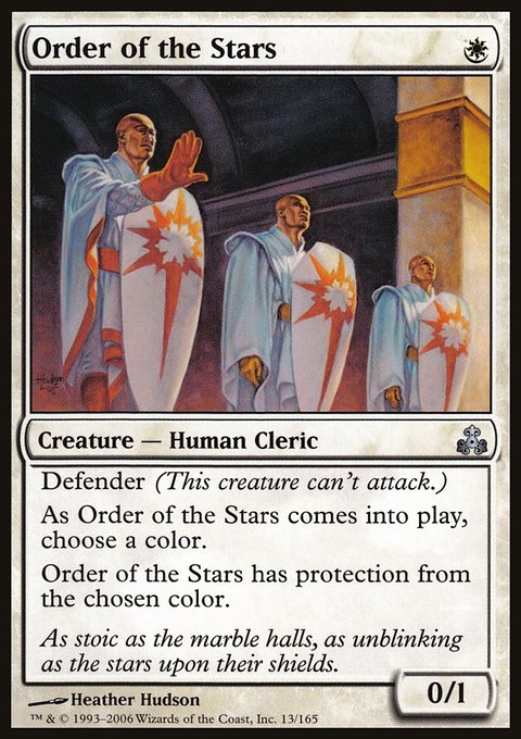 Order of the Stars, Guildpact #13, Magic: The Gathering card