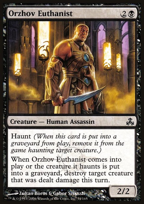 Orzhov Euthanist, Guildpact #54, Magic: The Gathering card