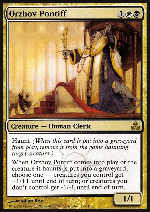 Orzhov Pontiff, Guildpact #124, Magic: The Gathering card