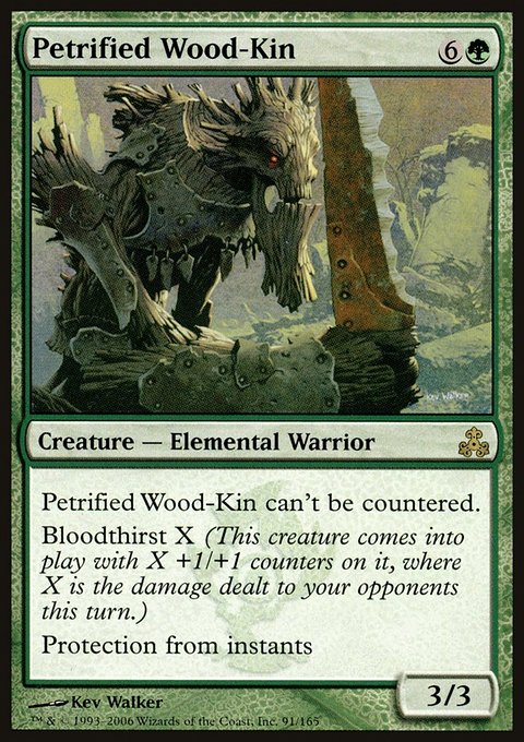 Petrified Wood-Kin, Guildpact #91, Magic: The Gathering card
