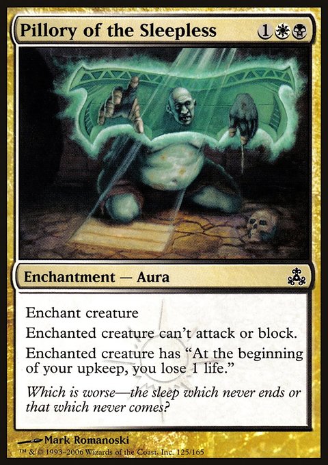 Pillory of the Sleepless, Guildpact #125, Magic: The Gathering card