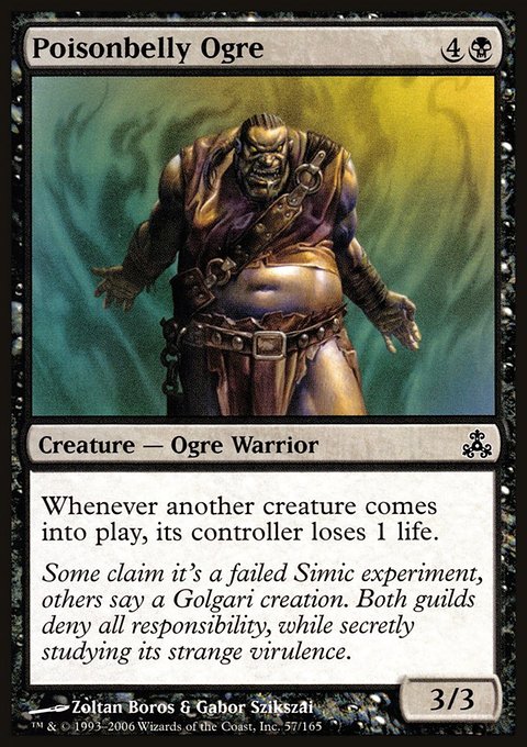 Poisonbelly Ogre, Guildpact #57, Magic: The Gathering card