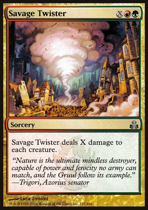 Savage Twister, Guildpact #127, Magic: The Gathering card