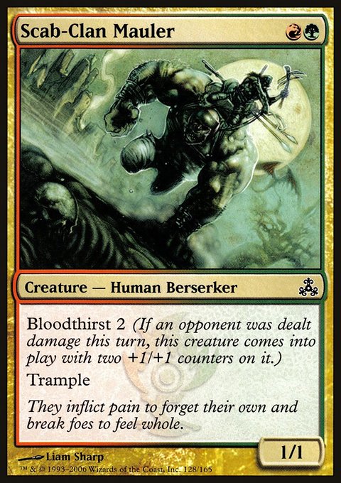 Scab-Clan Mauler, Guildpact #128, Magic: The Gathering card