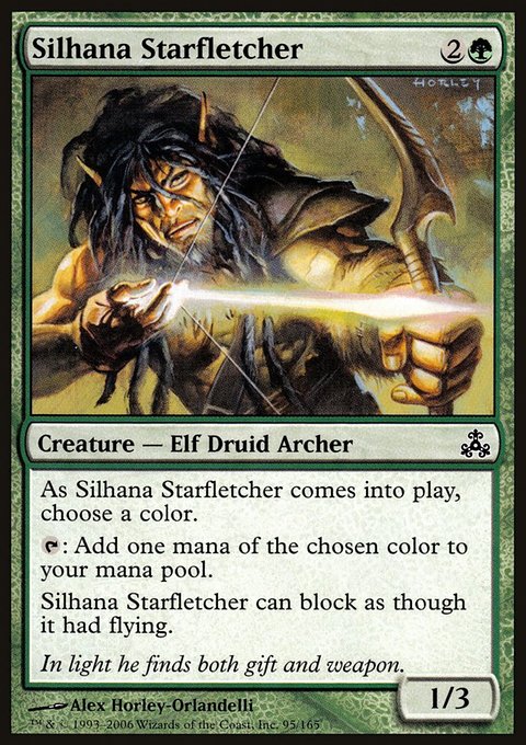Silhana Starfletcher, Guildpact #95, Magic: The Gathering card