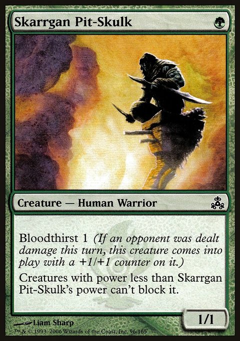 Skarrgan Pit-Skulk, Guildpact #96, Magic: The Gathering card