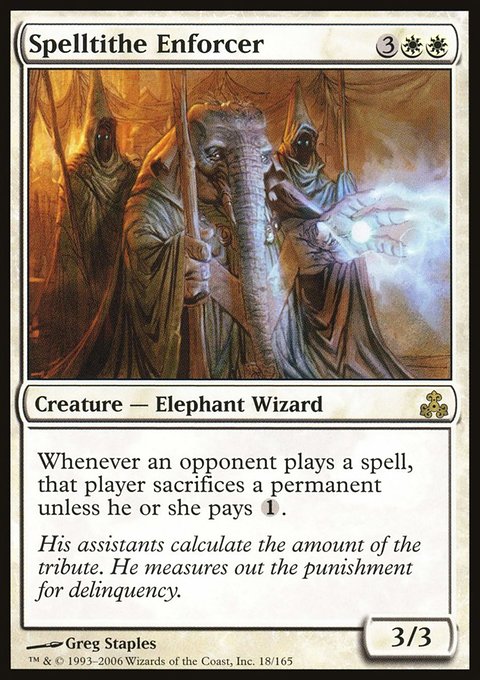 Spelltithe Enforcer, Guildpact #18, Magic: The Gathering card
