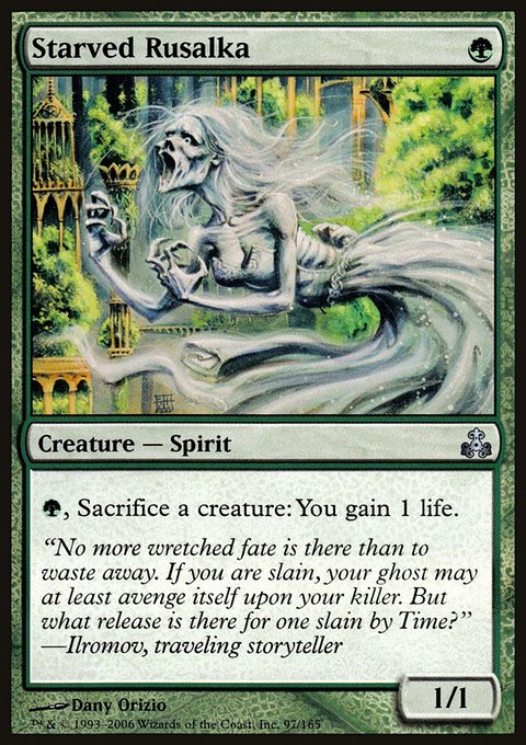 Starved Rusalka, Guildpact #97, Magic: The Gathering card