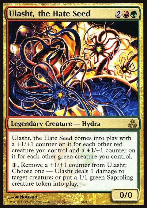 Ulasht, the Hate Seed, Guildpact #136, Magic: The Gathering card