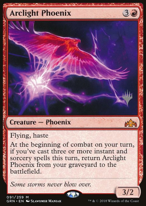 Arclight Phoenix, Guilds of Ravnica Promos #91p, Magic: The Gathering card