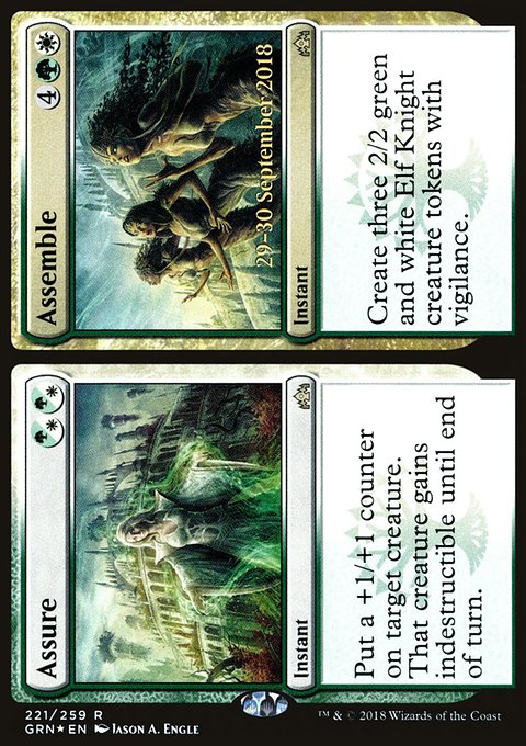 Assure // Assemble, Guilds of Ravnica Promos #221s, Magic: The Gathering card