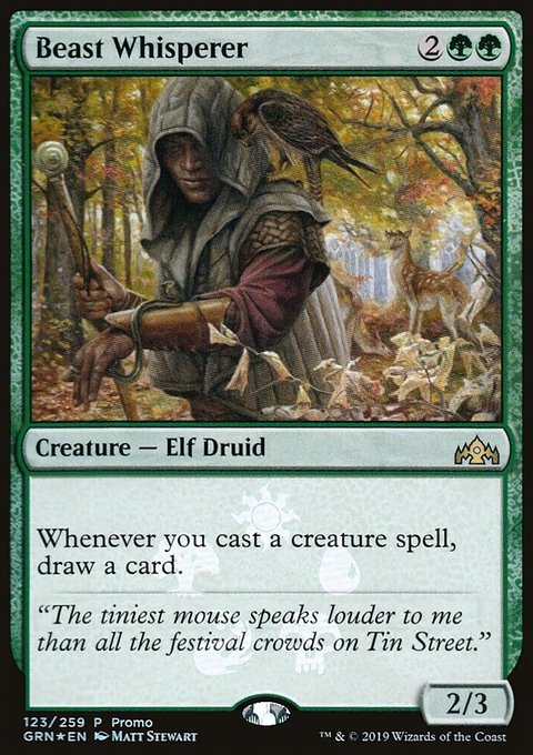 Beast Whisperer, Guilds of Ravnica Promos #123★, Magic: The Gathering card