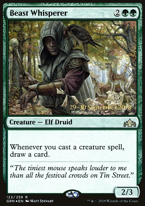 Beast Whisperer, Guilds of Ravnica Promos #123s, Magic: The Gathering card