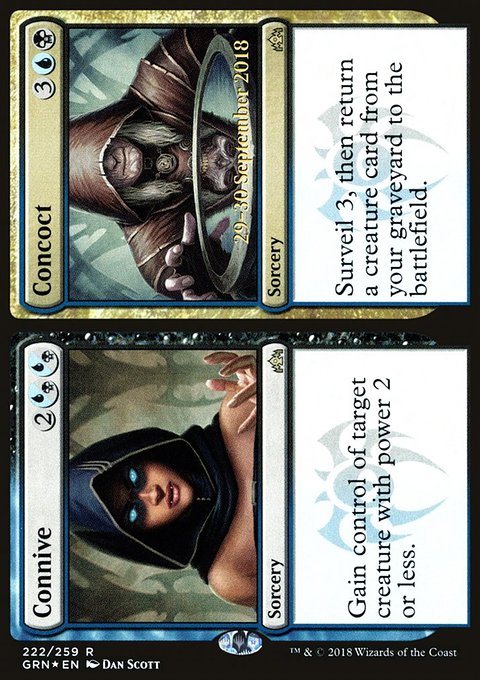 Connive // Concoct, Guilds of Ravnica Promos #222s, Magic: The Gathering card