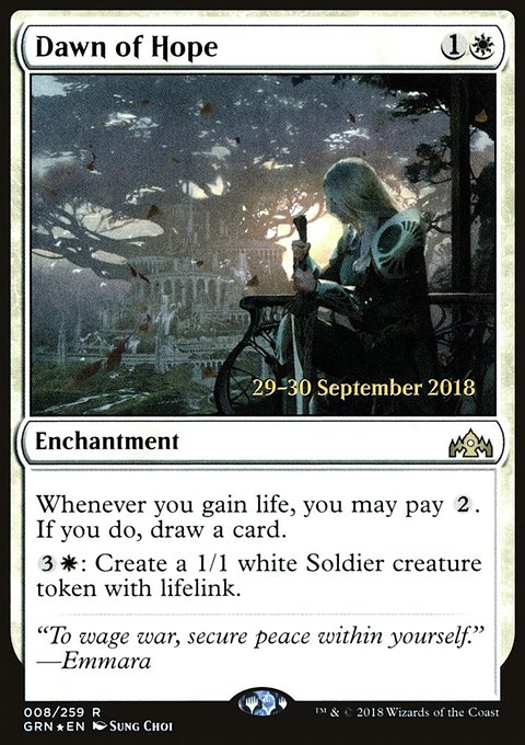 Dawn of Hope, Guilds of Ravnica Promos #8s, Magic: The Gathering card