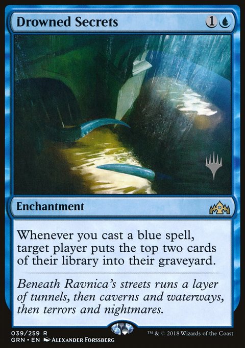 Drowned Secrets, Guilds of Ravnica Promos #39p, Magic: The Gathering card