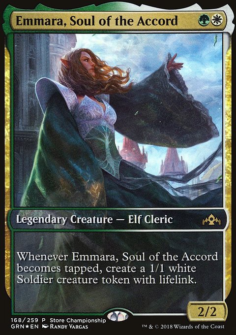 Emmara, Soul of the Accord, Guilds of Ravnica Promos #168, Magic: The Gathering card