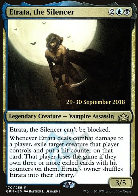 Etrata, the Silencer, Guilds of Ravnica Promos #170s, Magic: The Gathering card