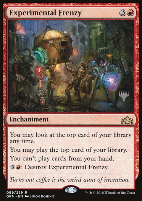 Experimental Frenzy, Guilds of Ravnica Promos #99p, Magic: The Gathering card