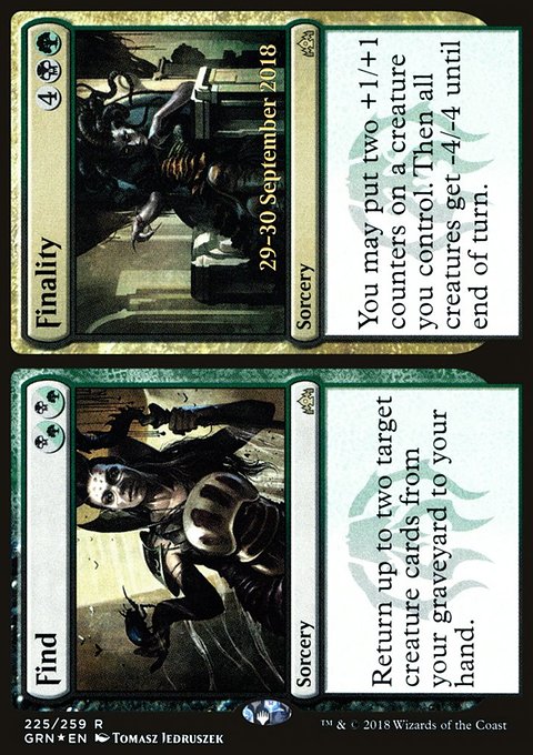 Find // Finality, Guilds of Ravnica Promos #225s, Magic: The Gathering card