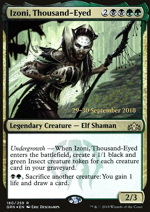 Izoni, Thousand-Eyed, Guilds of Ravnica Promos #180s, Magic: The Gathering card