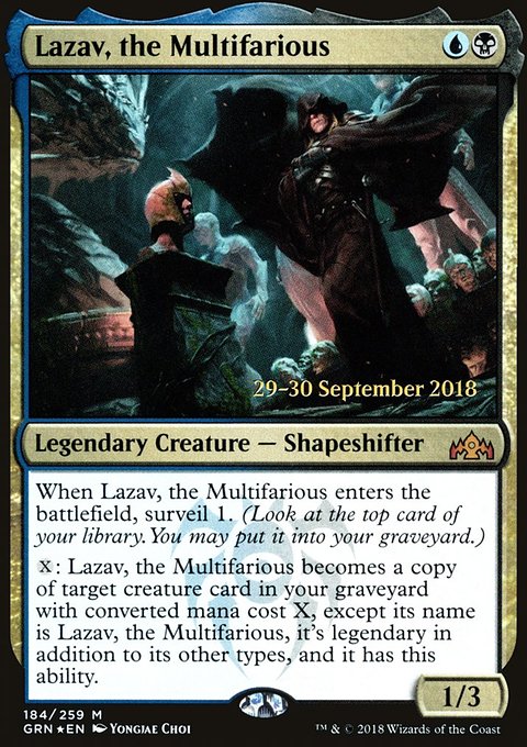 Lazav, the Multifarious, Guilds of Ravnica Promos #184s, Magic: The Gathering card