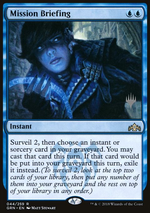 Mission Briefing, Guilds of Ravnica Promos #44p, Magic: The Gathering card