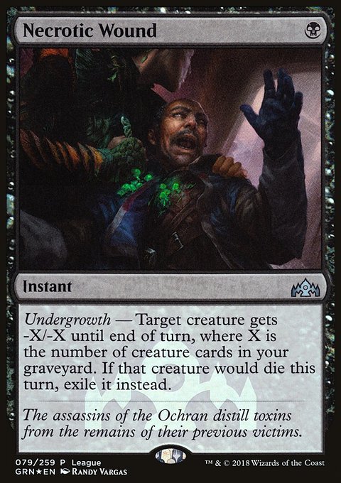 Necrotic Wound, Guilds of Ravnica Promos #79, Magic: The Gathering card