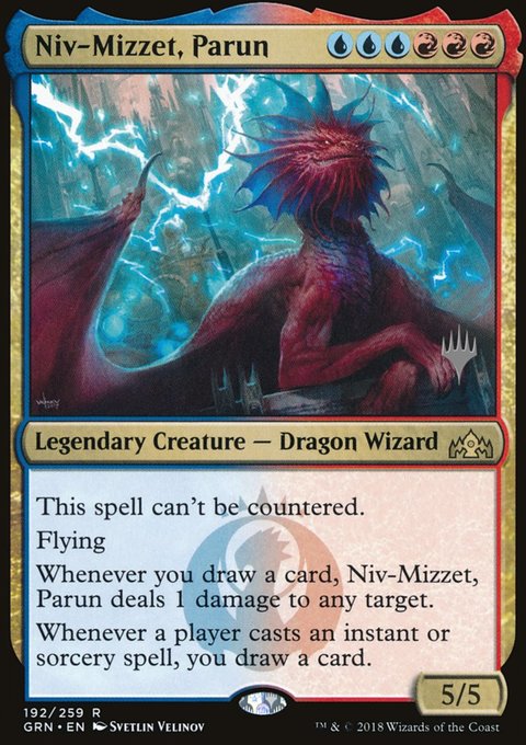 Niv-Mizzet, Parun, Guilds of Ravnica Promos #192p, Magic: The Gathering card