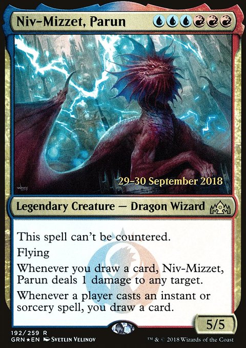 Niv-Mizzet, Parun, Guilds of Ravnica Promos #192s, Magic: The Gathering card