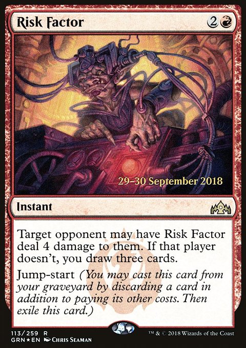Risk Factor, Guilds of Ravnica Promos #113s, Magic: The Gathering card