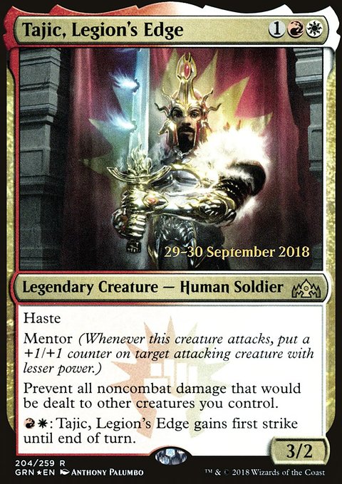 Tajic, Legion's Edge, Guilds of Ravnica Promos #204s, Magic: The Gathering card