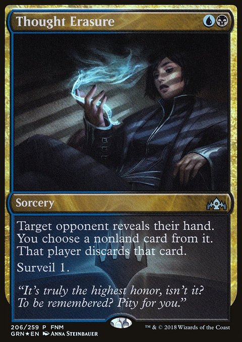 Thought Erasure, Guilds of Ravnica Promos #206, Magic: The Gathering card