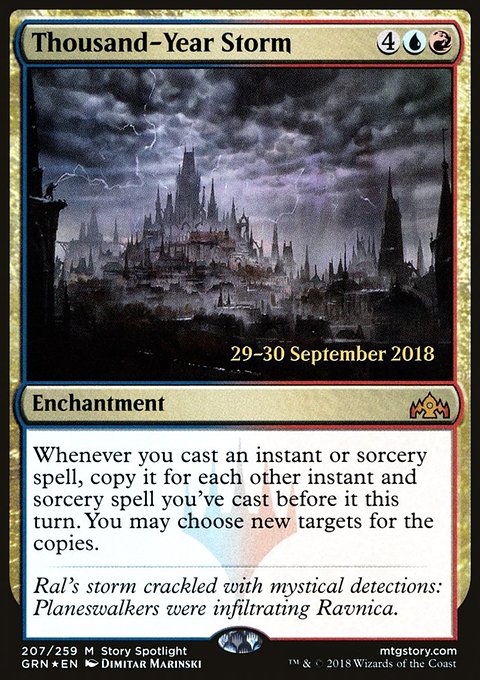 Thousand-Year Storm, Guilds of Ravnica Promos #207s, Magic: The Gathering card
