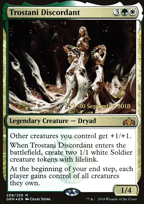 Trostani Discordant, Guilds of Ravnica Promos #208s, Magic: The Gathering card
