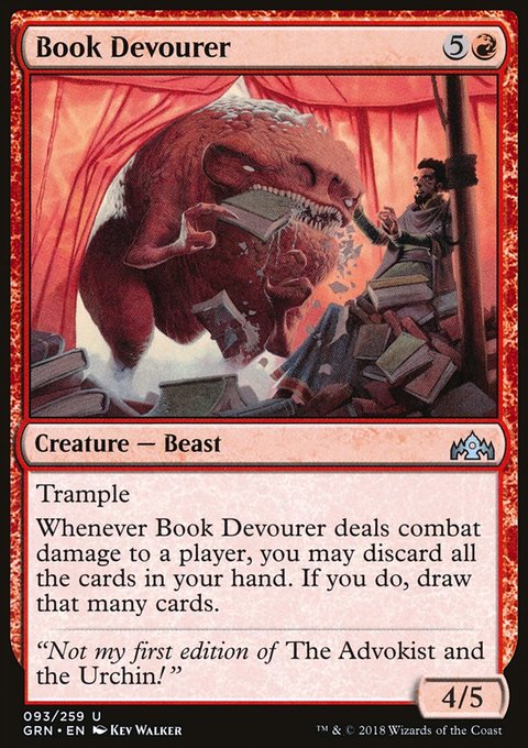 Book Devourer, Guilds of Ravnica #93, Magic: The Gathering card