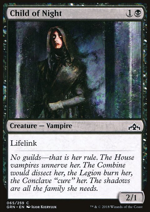 Child of Night, Guilds of Ravnica #65, Magic: The Gathering card