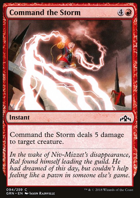 Command the Storm, Guilds of Ravnica #94, Magic: The Gathering card