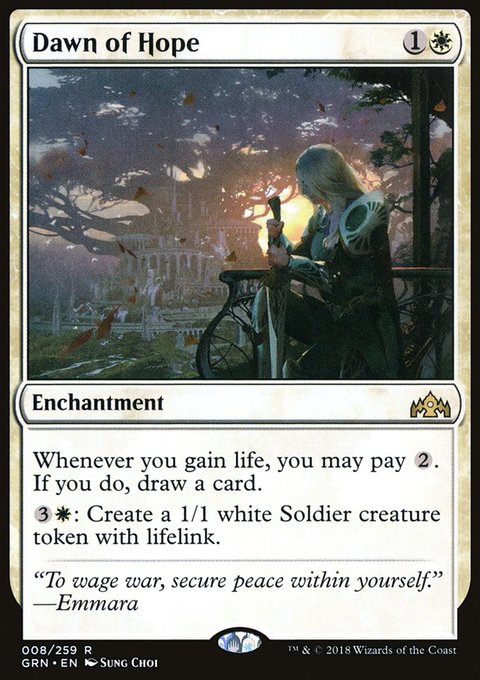 Dawn of Hope, Guilds of Ravnica #8, Magic: The Gathering card