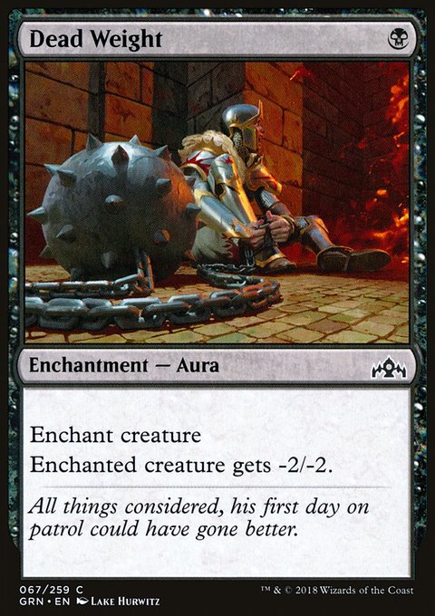 Dead Weight, Guilds of Ravnica #67, Magic: The Gathering card