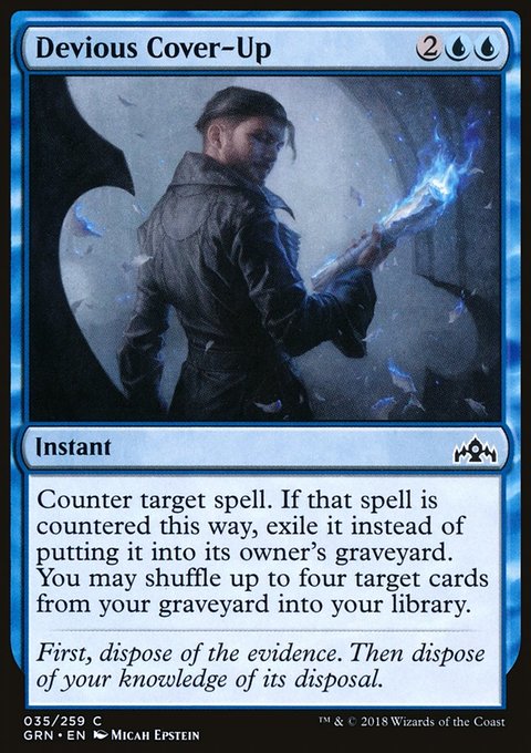 Devious Cover-Up, Guilds of Ravnica #35, Magic: The Gathering card